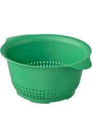 STOREMAX pltnstoreshop Yeşil Mutfak Süzgeci, 24 cm Çap, 30 cm Genişlik, Çift Kulplu, Bulaşık Makinesinde Yıka
