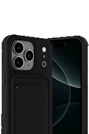Fırsatkoli̇k Apple İphone 17 Pro Max Kelvi̇n Kartvi̇zi̇tli̇ Si̇li̇kon - Si̇yah-(5796)