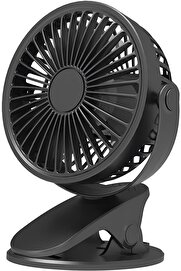 STOREMAX modashine Sıkıştırmalı Şarj Edilebilir 3 Kademe Taşınabilir Kıskaçlı Mini Fan Sessiz Soğutma modasco