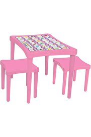 STOREMAX İKİ TABURELİ MASA (PEMBE) 1014773