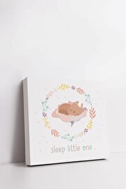 STOREMAX Sleep Little One | Bebek Odasına Özel Kanvas Tablo 25 X 25 Cm Ölçüsündedir.