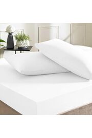 STOREMAX Pamuk Rf Düz Basic Çarşaf Beyaz Çift Kişilik 1014773