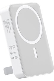 STOREMAX 10000mAh Powerbank PD20W Taşınabilir Kablosuz Hızlı Şarj Cihazı Beyaz 1014773