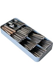 STOREMAX 50804 9 Bölmeli Çekmece Kaşıklık, Gri 1014773