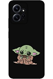 STOREMAX 12 4g ile uyumlu Siyah Baby Yoda Telefon Kılıfı 1014773