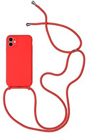STOREMAX 12 PROMAX için Boyun Askılı ipli Çok Şık Kılıf (Kırmızı) 1014773