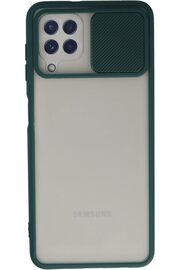 STOREMAX M32 Kılıf Lens Sürgülü Mat Silikon - Yeşil 1014773