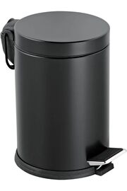 STOREMAX svngsphereshop Premium Serisi 5 Litre Hacimli Paslanmaz Banyo-Mutfak Pedallı Çöp Kovası Siyah, 5l sv
