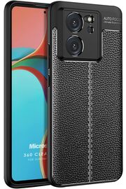 STOREMAX Mi 13T Pro Kılıf Deri Dokulu Silikon Siyah [Mi 13T Pro ile Uyumlu Kılıf - Siyah] 1014773