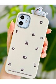 STOREMAX elizzashop Aksesuar Iphone 12 ve 12 Pro ile Uyumlu Koala Tasarım Oyuncaklı Esnek Silikon Kılıf elizz