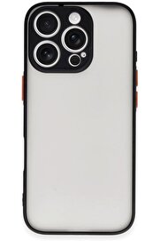 STOREMAX AKSESUAR 16 Pro ile Uyumlu Arka Kısmı Mat Şeffaf Yapıya Sahip Kenarları Silikon Tpu Malzemeden Üreti