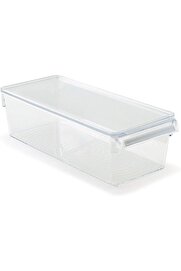 STOREMAX pltnstoreshop Kapaklı Banyo Mutfak Düzenleyici Raf Ps 360 * 150 * 100 Mm Şeffaf M-E27-20-16K pltnsto