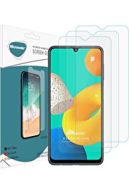 STOREMAX M32 4G Screen Protector Glass Cam Ekran (3'lü Paket) [ M32 4G ile Uyumlu Ekran - Şeffaf] 10147