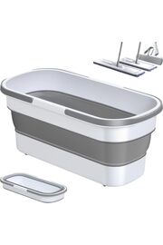 STOREMAX Tekerlekli Büyük Katlanabilir Çamaşır Sepeti Paspas Kovası | Katlanır Kova 25 X 57 Cm 1014773