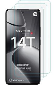 STOREMAX 14T Screen Protector Glass Cam Ekran (3`lü Paket) [14T ile Uyumlu Ekran - Şeffaf] 978262