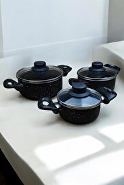 STOREMAX modashine Boy Granit Tencere Takımı/Sos, Yemek Isıtma Tencere Seti modascope 1014773