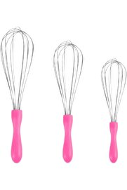 STOREMAX modashine Paslanmaz Çelik Plastik Saplı El Çırpıcısı ( ) (1, Pembe, 3'lü Set) modascope 1014773