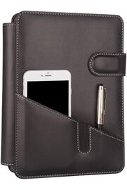 STOREMAX mrtshoppng 5281 Ajanda Tarihsiz Çizgili 17x24 Ajanda Defter 160 Yaprak Ivory Kağıt Deri Telefon Kılı
