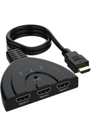 STOREMAX 3 Giriş 1 Çıkış Full HD-HDTV HDMI Switcher Toplayıcı Kablo, Hdmı Çoklayıcı Değildir, Toplayıcıdır 1