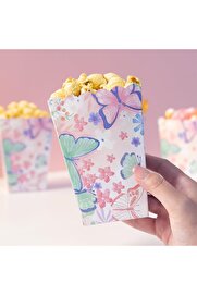 STOREMAX modashine Kelebek Desenli Karton Kutusu, 8 Adet, 11.5x8.5x6.5 cm, Pembe Çiçek Desenli modascope 1014