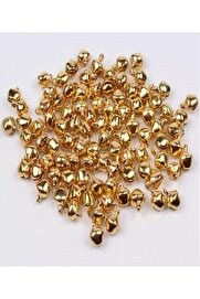 STOREMAX mrtshoppng 12 mm Karışık Renk Kulplu Zil,çan,çıngırak,metal Amigurumi Zili,takı Aksesuar Yapımı (100
