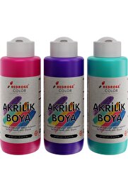 STOREMAX modashine Rose Mor, Fuşya, Turkuaz Akrilik 3'lü Set 3x120 ml modascope 1014773