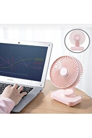 STOREMAX modashine Mini Fan 4 Kademeli 4000mAh Şarjlı Ultra Güçlü Taşınabilir D606 Pembe modascope 1014773