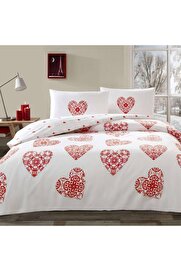 STOREMAX Pamuk Cordelıa Nevresim Takımı Kırmızı Çift Kişilik 1014773