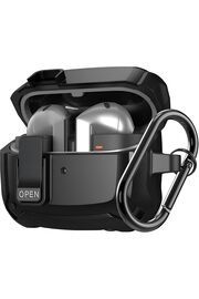 STOREMAX Buds 3 Pro ve Buds 3 ile Uyumlu Mandallı Kapak Kilit Sistemli Mat Dokulu Darbelere Dayanıklı Zırh Kı
