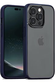 STOREMAX İphone 15 Pro İle Uyumlu View Serisi Arkası Sert Polikarbonat Mat Şeffaf Parmak İzi Bırakmayan Kılıf