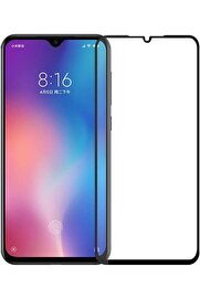 STOREMAX Mi 9 SE Tam Kaplayan Temperli Cam Ekran Siyah 1014773