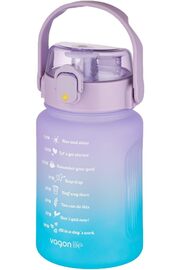 STOREMAX 1000 ml Pipetli/Pipetsiz Kullanım Çift Renk SoftTouch Motivasyon Matarası Sticker Hediyeli 1175713