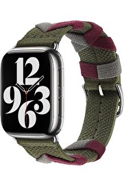 STOREMAX shopverse İle Uyumlu 38mm/40mm KRD-97 Sarmal Örgü Tasarımlı Kordon Haki trendflick 1014773