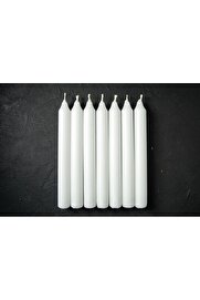 STOREMAX Home 40 Adet 10 cm Beyaz Mum, Bakkal Mumu, Uzun Yanma Süresi, Düğünler ve Özel Günler İçin Ideal, Eş