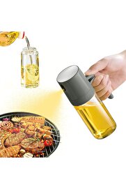 STOREMAX Yağ püskürtme şişesi, 250 ml yağ püskürtücü, sıcak hava fritözünde pişirmek için, sızdırmaz cam zeyt