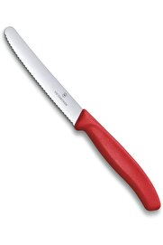 STOREMAX modashine 6.7831 SwissClassic 11cm Domates & Sosis Bıçağı, Paslanmaz Çelik Kirmizi, modascope 101477