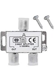 STOREMAX mrtshoppng 4818 2 li Uydu Çanak Splitter Kablo TV Rg6 Anten Çoklayıcı Dağıtıcı mrtshoppng 542093