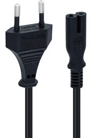 STOREMAX PS5/ PS4/ PS3 / XBox Series S-X Uyumlu 2 Pinli 1.5 Metre Güç Kablosu Teyp Fişi, Radyo Fişi, Led TV E