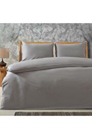 STOREMAX Alana Nevresim Seti Çift Kişilik 200x220 cm, Gri 1014773