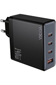 STOREMAX 140W Şarj Adaptör Telefon Macbook Laptop Destekli 3 Type-C + 1 Usb 140W Gan Turbo Hızlı Şarj 117571