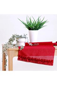 STOREMAX Simli Runner Kırmızı Fırfırlı 45x150 1014773