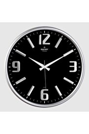 STOREMAX Premium Serisi Metal Çerçeveli Kabartma Rakamlı Camlı 35 CM Duvar Saati Gri 1014773