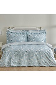 STOREMAX Daisy%100 Pamuk Çift Kişilik Nevresim Takımı Mint Mavi (PP) 1014773