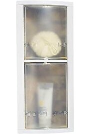 STOREMAX Primanova İki Gözlü Dönerli Banyo Köşe Rafı Şeffaf S-03