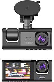 STOREMAX Cam Full Hd Araç içi Kamera Ön Arka ve İç Kayıt 3 Kamera Gece Görüşlü G Sensör Geniş Açı 978262