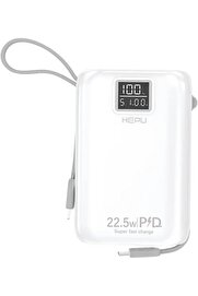 STOREMAX HP-A01 10.000 mAh 22.5W Led Göstergeli Dahili Kablolu Powerbank Hızlı Şarj Destekli Pd Şarj Type C P