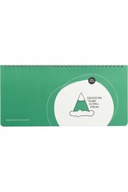 STOREMAX modashine Hisli Şeyler 13x27 Spiralli, Haftalık - Zirvedeyim Duymuyorum, Yeşil modascope 1014773