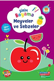 Boyama Zamanı Şi̇ri̇n Boyama Meyveler Ve Sebzeler
