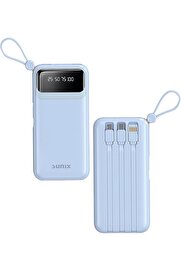 STOREMAX 10.000 Mah Göstergeli Kendinden Kablolu Powerbank Mavi PB-120 1014773
