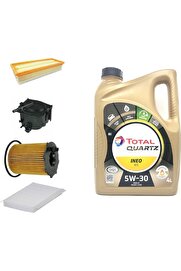 TOTAL Partner 1.6 Hdi 90Hp Bakım Seti 2011 Sonrası+Total Ecs 5W-30 PDF Yağı 2025